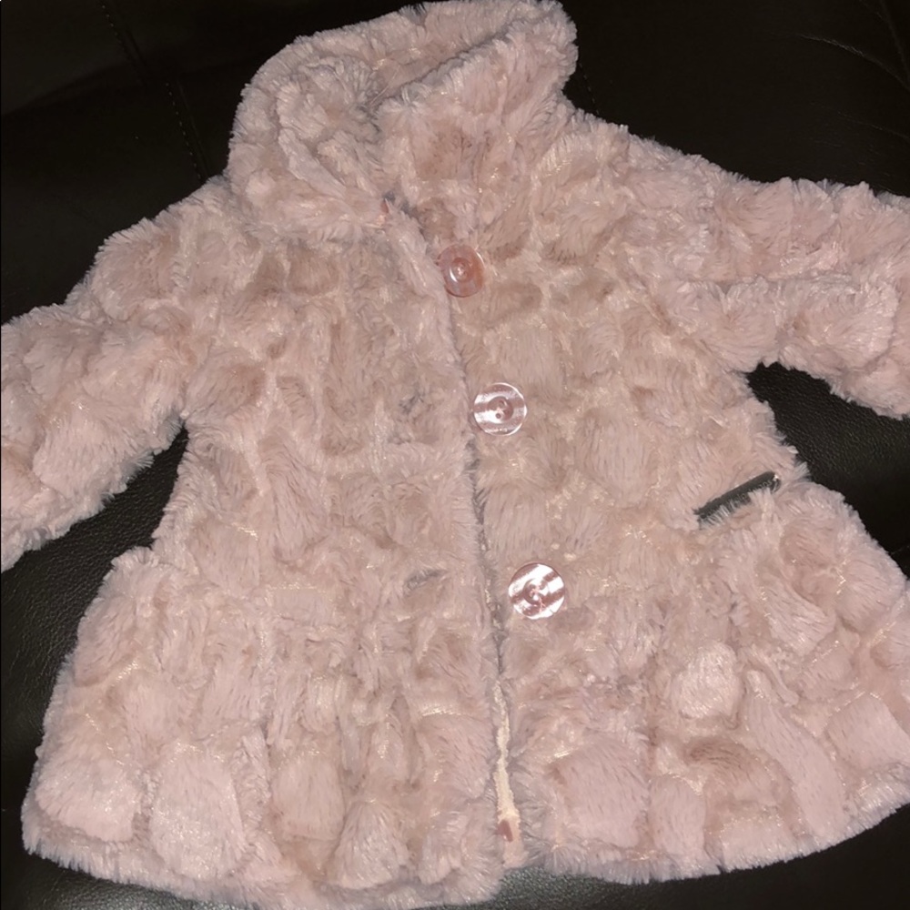 Calvin Klein fur coat